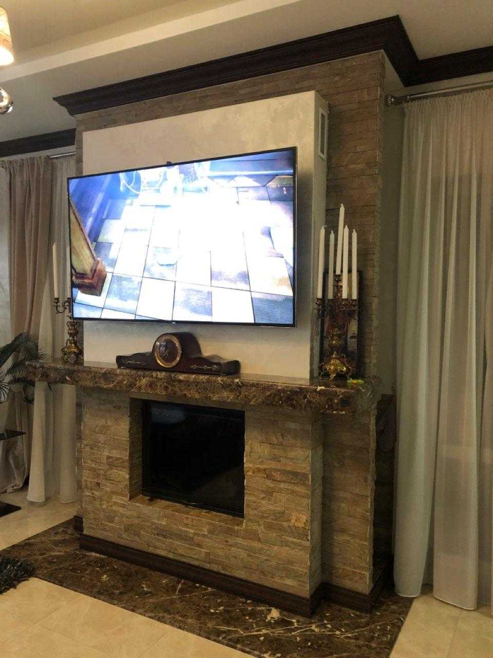 Телевизор на камине - это реально
