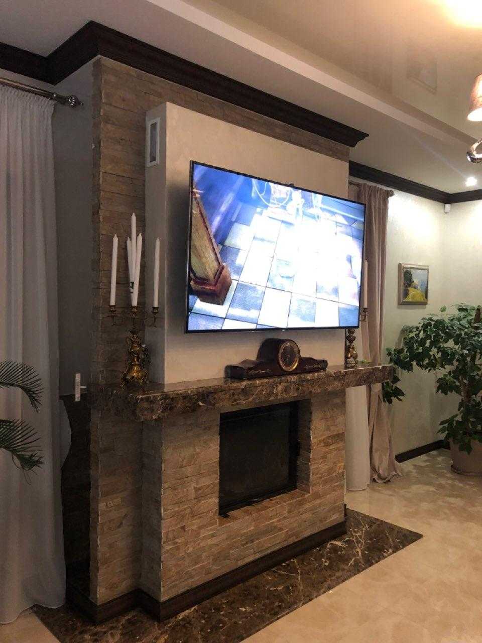 Телевизор на камине - это реально