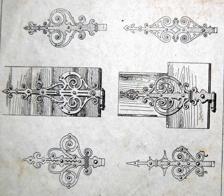 Архивные эскизы кованых изделий конца ХIX - начала ХХ ст. Часть 9