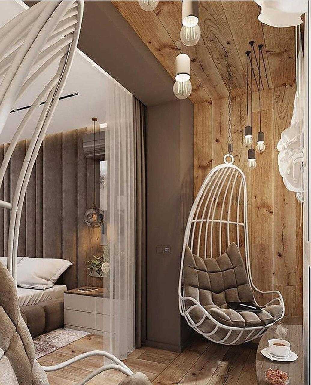 Уютный дизайн спальной комнаты